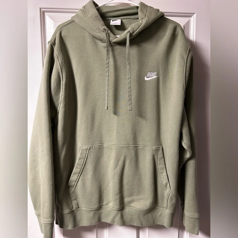 Nike Men's Olive Hoodie - Picture 1 of 3